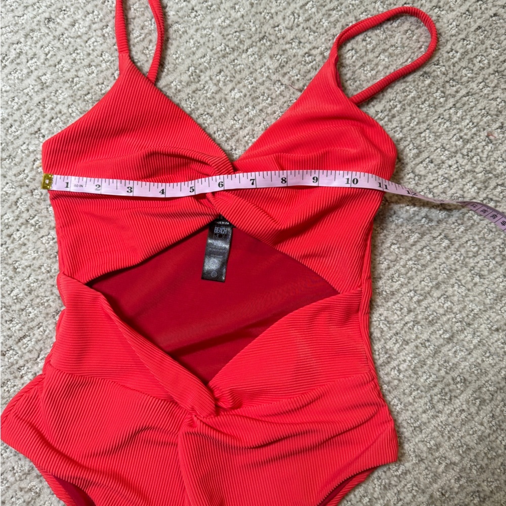NWOT beach riot x free people aviva hibiscus peach xs ribbed - Picture 7 of 10